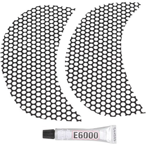 Klock Werks Fairing Vent Screen - Round (Black) KW05-01-0368-B