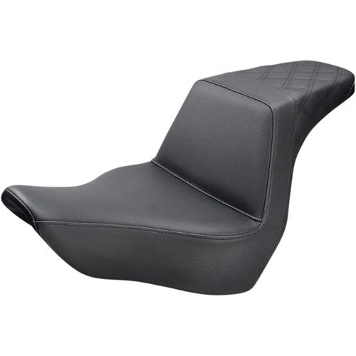 Saddlemen Step Up 2-Up Seat - Passenger Lattice Stitched (Black) 818-29-173
