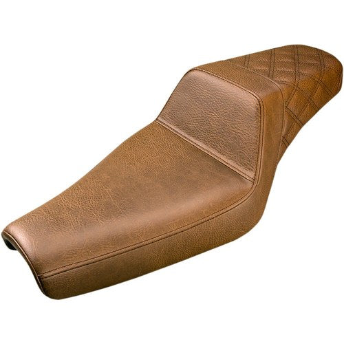 Saddlemen Step Up 2-Up Seat Diamond XL w/ 3.3 Gallon Tanks (Brown) 807-11-173BR