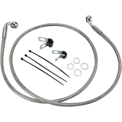Drag Specialties +8" Brake Line - Front - Stainless Steel - Fxd 00-5 | 640112-8