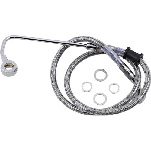 Drag Specialties Brake Line - 15-17 Softail - Stainless Steel | 618302