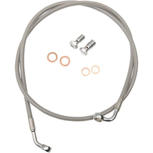 LA Choppers Stainless Steel Front Brake Line - Fxdf | LA-8230B16