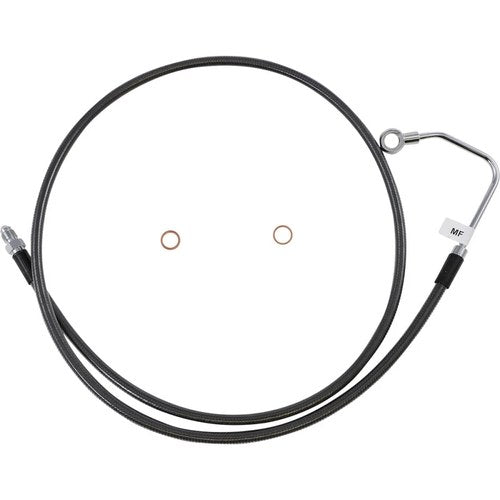 Magnum Mid Brake Line - Flht ABS - Black | 47011