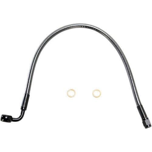 Magnum Black Pearl Front Brake Line - ABS - 90/10mm 17" | AS47217