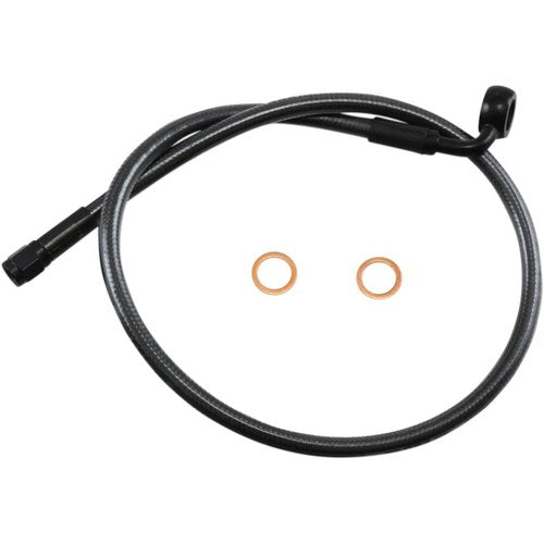 Magnum Black Pearl Brake Line - 90 Degree 12mm - 26" | AS478026