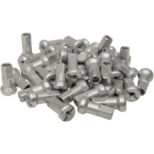 Moose Racing MX1 Spoke Nipple Set - Silver - 9 Gauge | 24-900