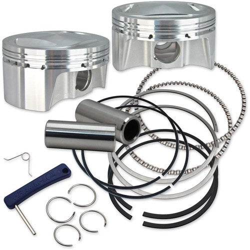 S&S Cycle High Compression Piston Kit - Standard - 3.397" Bore | 920-0101