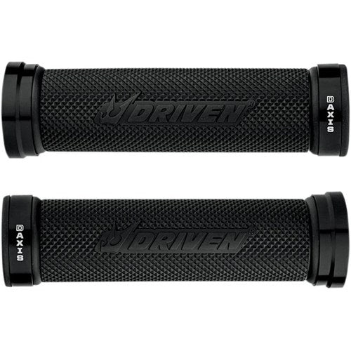 Driven Racing Black/Black D-Axis Grips | DXG-BK