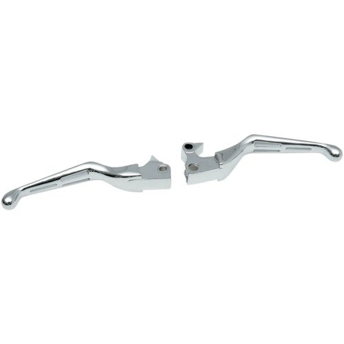 Drag Specialties Chrome Slotted Levers | H07-0589