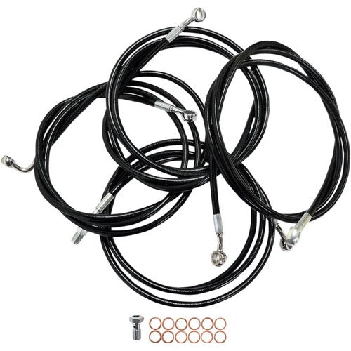 LA Choppers Standard Vinyl Braided Handlebar Cable/Brake Line Kit LA-8052KT-16B