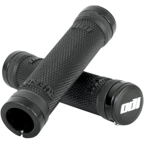 Odi Black No-Flange Ruffian Grips | L31RFB-S
