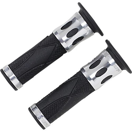 Pro Grip Silver 728 Grips w/ Open Ends | PA0728OECRAG