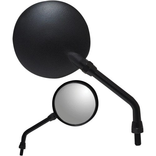 Parts Unlimited Round Parts Unlimited Mirror - Black | 17042