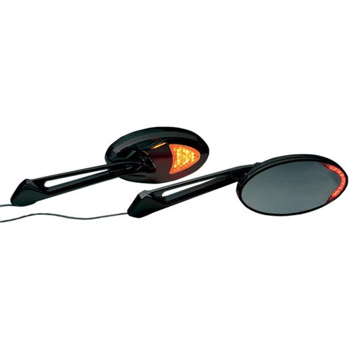 Rivco Products Universal LED Lighted Mirrors - Black | Mirledbk