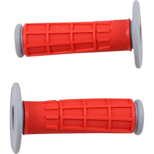 Moose Racing Red Half Waffle Compound Grips | 1MG2315-REM