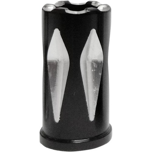 Avon Grips Valve Stem Caps - Rival - Black Anodized | SVC-311-ANO-RIV