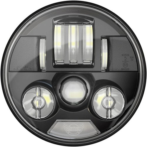 Custom Dynamics 7" Probeam LED Headlamp - Indian - Black | PB-7-IND-B