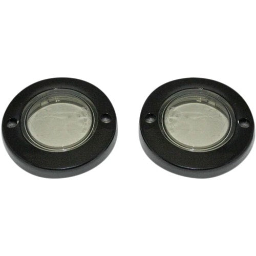 Custom Dynamics ProBEAM Flat Bezel Turn Signal Adapters Blk/Smoke PB-FLAT-BEZ-BS