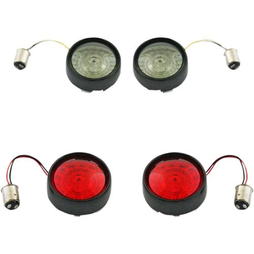 Custom Dynamics Full Bullet Turn Signal Conversion Kit - Black | PB-BCM-BB-B