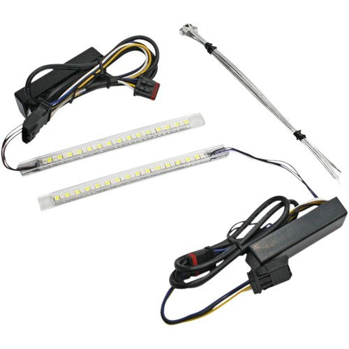 Custom Dynamics Fairing Vent Trim - White/Amber Turn Signals | CDVENT-TF-AWKIT