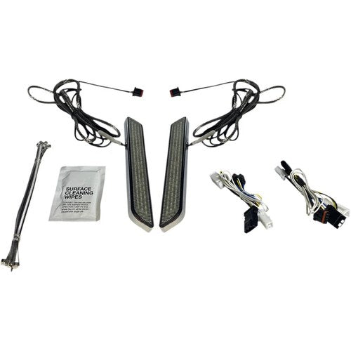 Custom Dynamics LED Fork Light - Smoke - Chrome | CD-FORK-BCM-SC