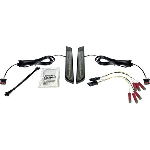 Custom Dynamics LED Fork Light - Smoke - Black | CD-FORK-UNV-SB