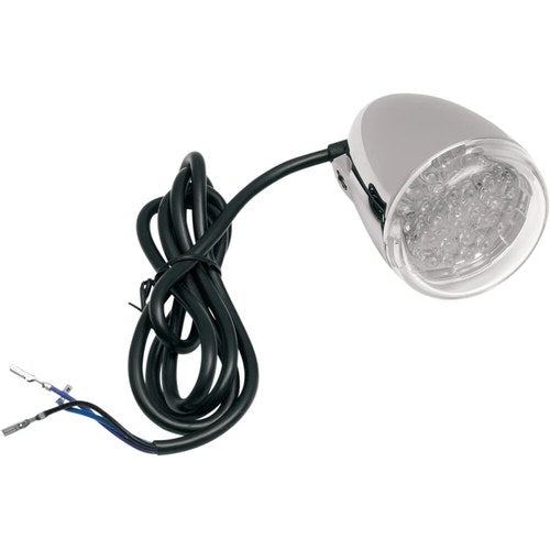Chris Products Turn Signal - Amber LED - Chrome/Clear | 8500C-LED-A