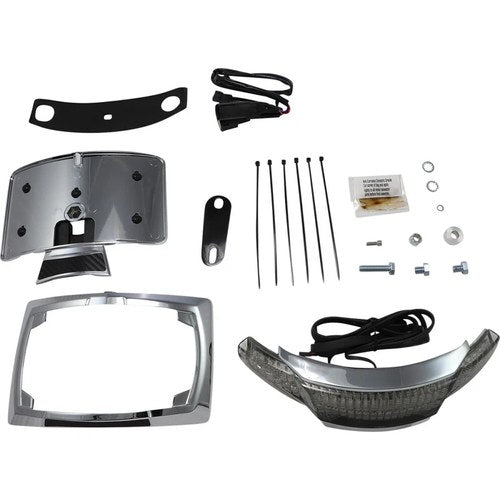 Ciro Taillight/License Plate Holder - Chrome | 40051
