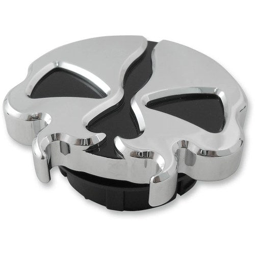 Drag Specialties Split Skull Gas Cap - Chrome - Dummy | 78050B2