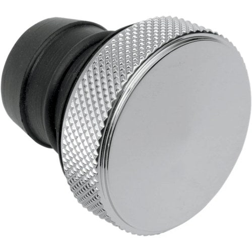 Drag Specialties Oil Tank Plug - Chrome - Peaked - Softail | 63187B1