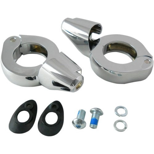 Drag Specialties Turn Signal Mount - 39mm - Chrome | 77853CS4