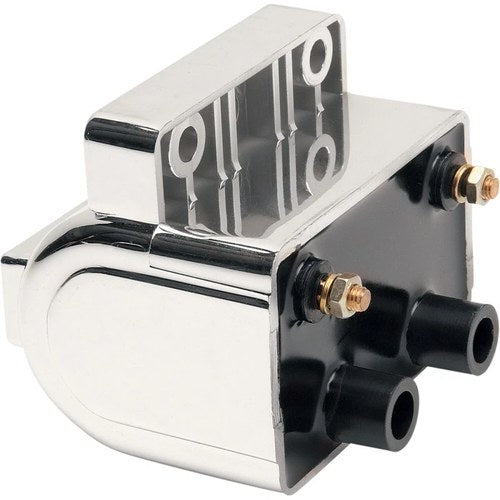 Drag Specialties Dual-Fire Ignition Coil - Harley Davidson - Chrome | 10-2032