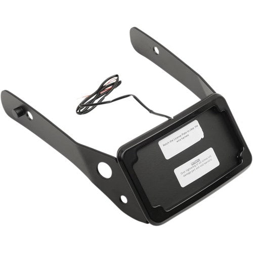 Cycle Visions LP Plate Frame & Mount with Tag Light - Fxdwg - Black | CV4661B