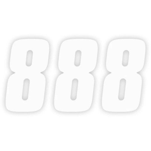 Factory Effex FX Factory Number 8 - White - 6" | 08-90058