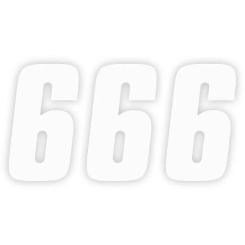 Factory Effex FX Factory Number 6 - White - 7" | 08-90096