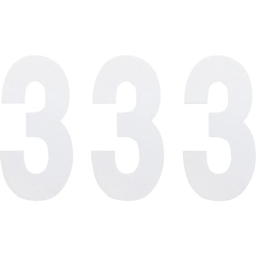 Factory Effex FX Number 3 - White - 6" | 02-4463