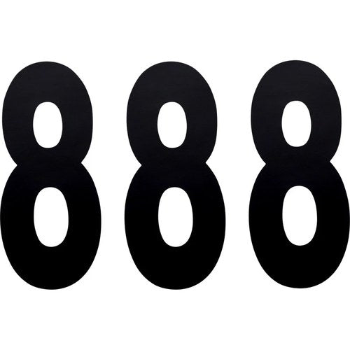 Factory Effex FX Number 8 - Black - 8" | 02-4478