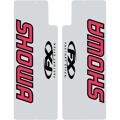 Factory Effex Fork Shield Decal - Showa - Red | 02-8515
