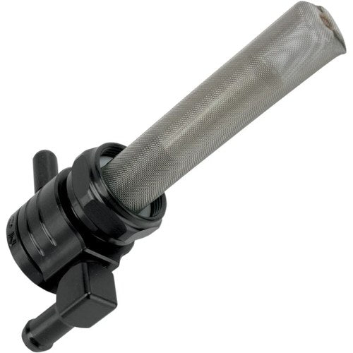Golan Products Petcock - Black - 22mm - Downward | 76-312D-BLK