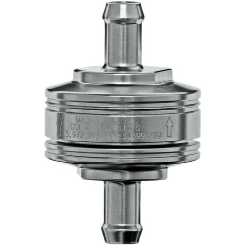 Golan Products Fuel Filter - Super Mini - Chrome - 1/4" | 70-250G-A