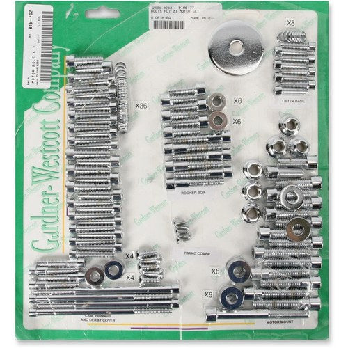 Gardner-Westcott Bolts Motor Set 07-16 Flht | P-96-77