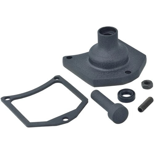 Drag Specialties Solenoid End Cover - Starter Button - Black Wrinkle | 79-4008