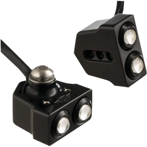Joker Machine LED Side Mount Turn Signal - Black/Amber | 05-208-AB
