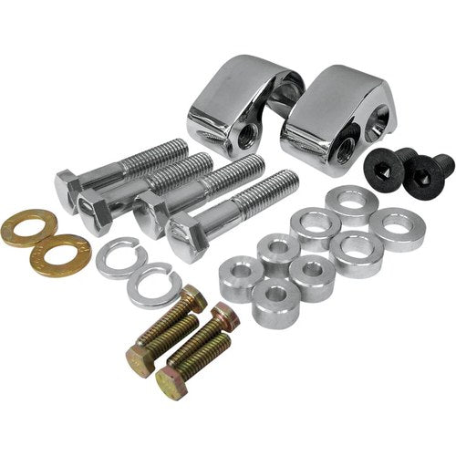 LA Choppers Rear Lowering Kit - Chrome - Lowers 1" - '02-'16 FL | LA-7590-00