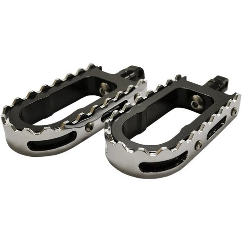LA Choppers Bmx Footpegs - Black/Chrome | LA-7205-00B