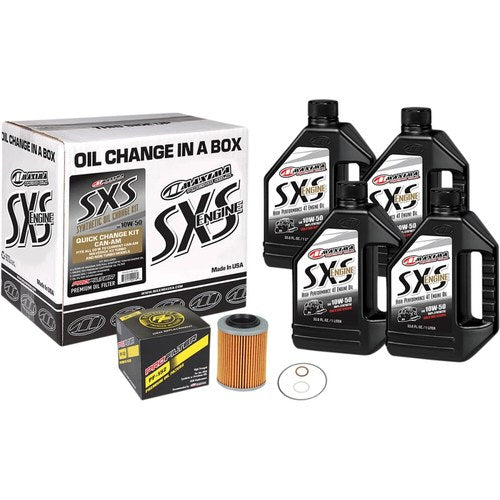 Maxima Racing Oil Sxs Synthetic Oil Change Kit - Can-Am - 10W-50 | 90-219013-CA