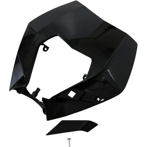 UFO Headlight Plastic - Black - KTM | KT04090001