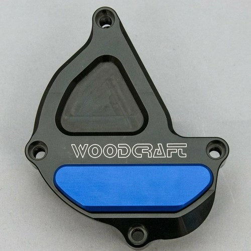 Yamaha 2017-18 FZ10 Woodcraft Ignition Trigger Engine Cover Protector Blue Pad