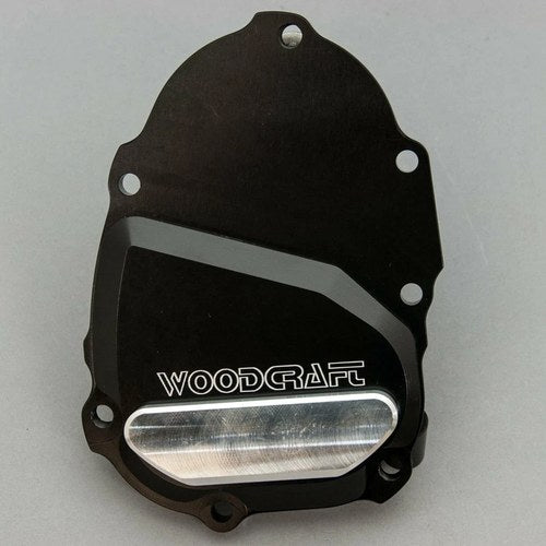 Yamaha R6 2006-2024 Woodcraft Rhs Ignition Trigger Engine Cover - Silver Plate