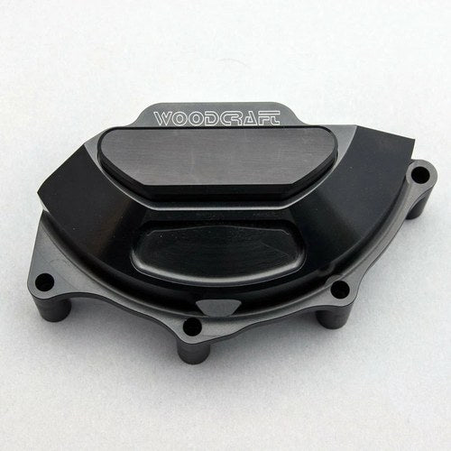 Ducati 2018-24 Panigale V4 R S Woodcraft Lhs Stator Cover Protector -BLACK Plate